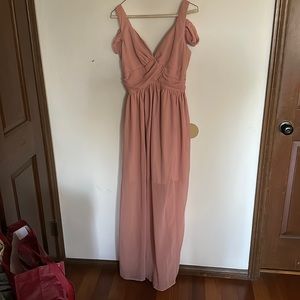 Showpo pink bridesmaid dress size 6